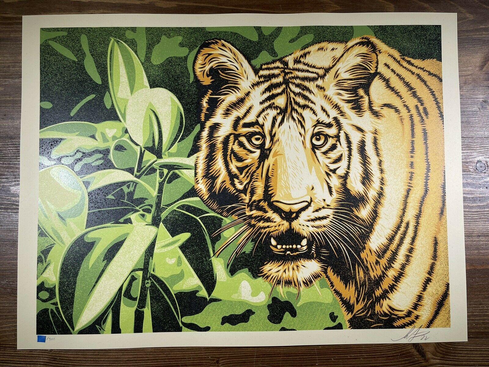 Grace and Power Under Pressure Set of 2 Prints Signed and Numbered Tiger Obey  For Sale 8