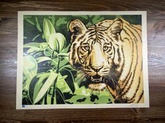 Grace and Power Under Pressure Set of 2 Prints Signed and Numbered Tiger Obey 