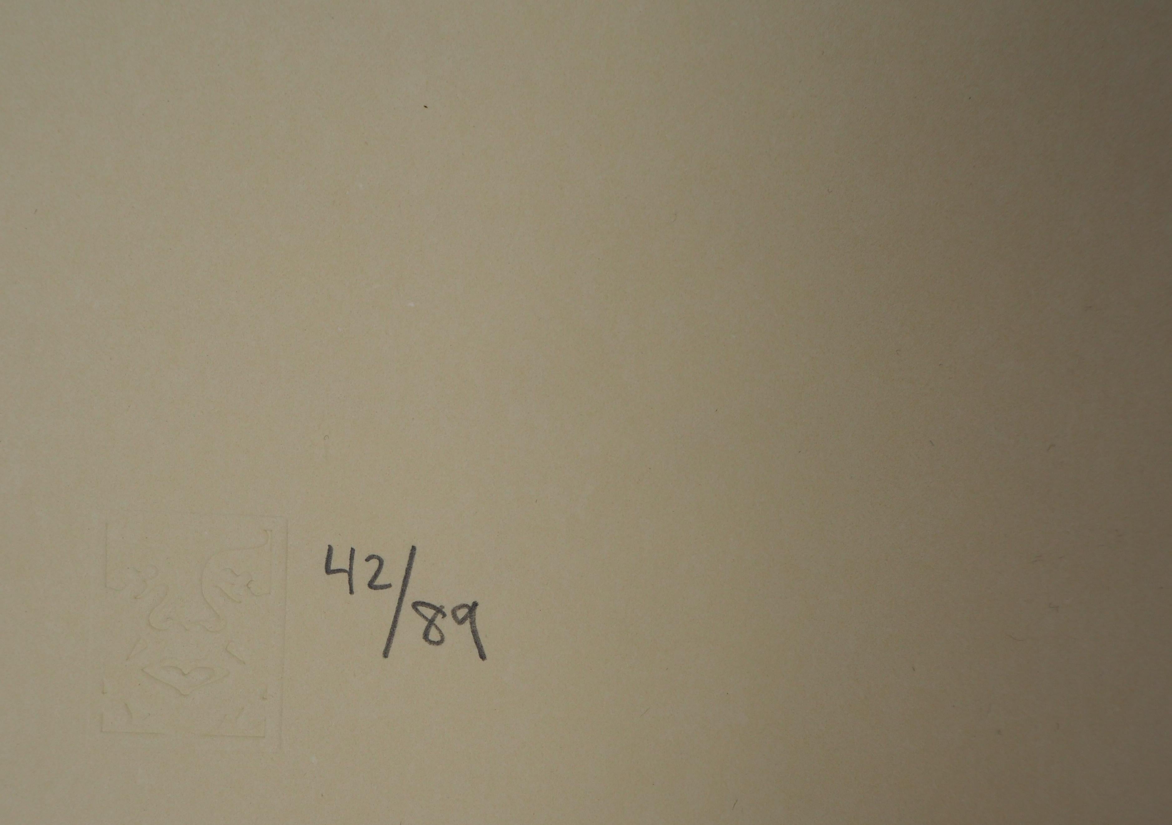 Harmony : Die Lotusblume - Großer Original Siebdruck signiert und nummeriert /89 (Amerikanische Moderne), Print, von Shepard Fairey