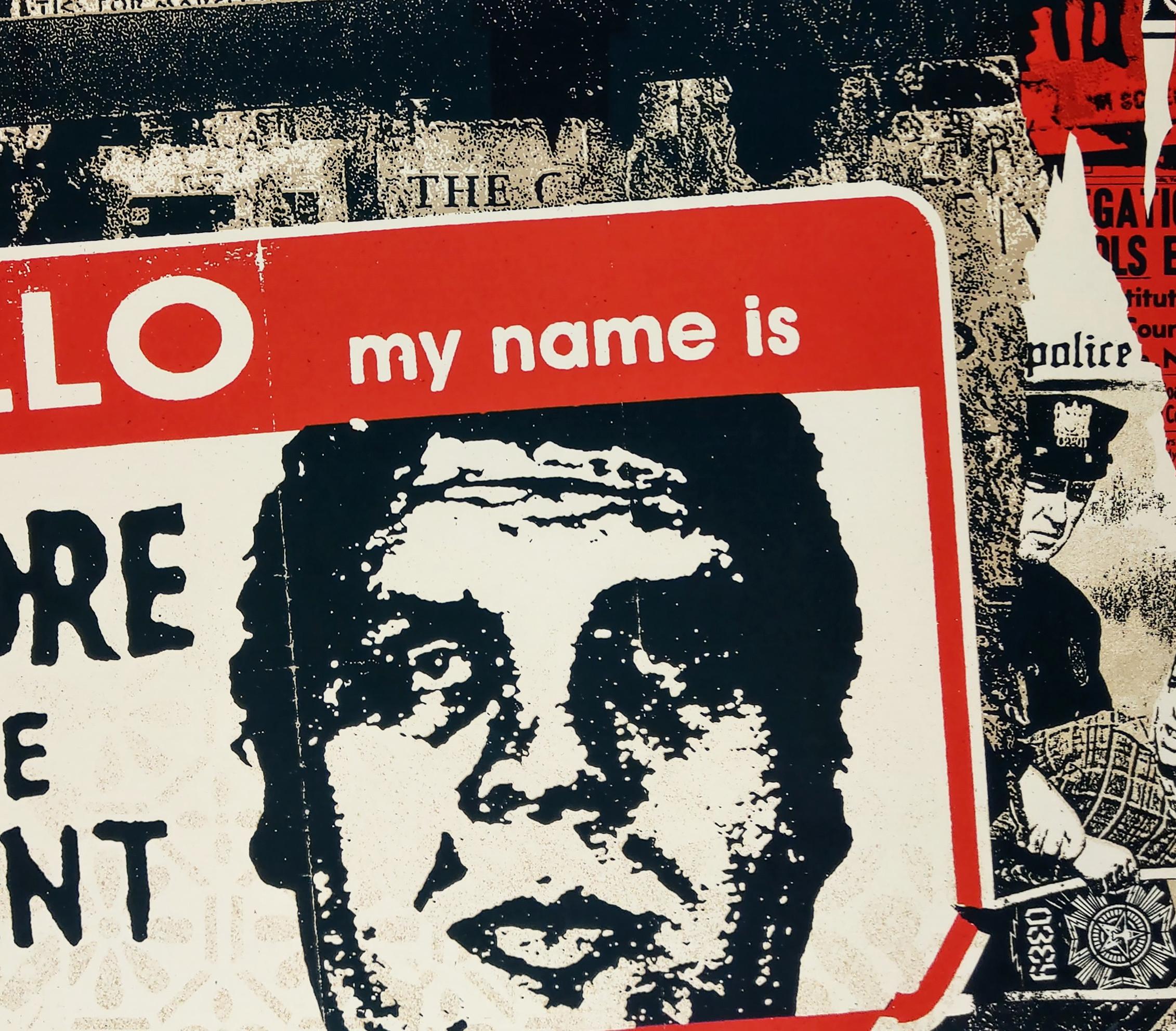 Hello My Name Is - Shepard Fairey Obey Contemporary Print For Sale 1