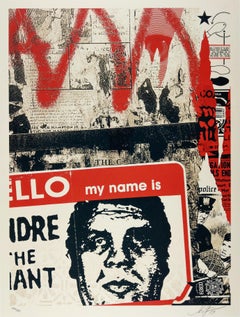 Hello My Name Is - Shepard Fairey Obey Gravure contemporaine