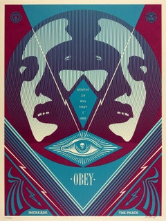 I See Static, Blue - Shepard Fairey Obey Contemporary Print