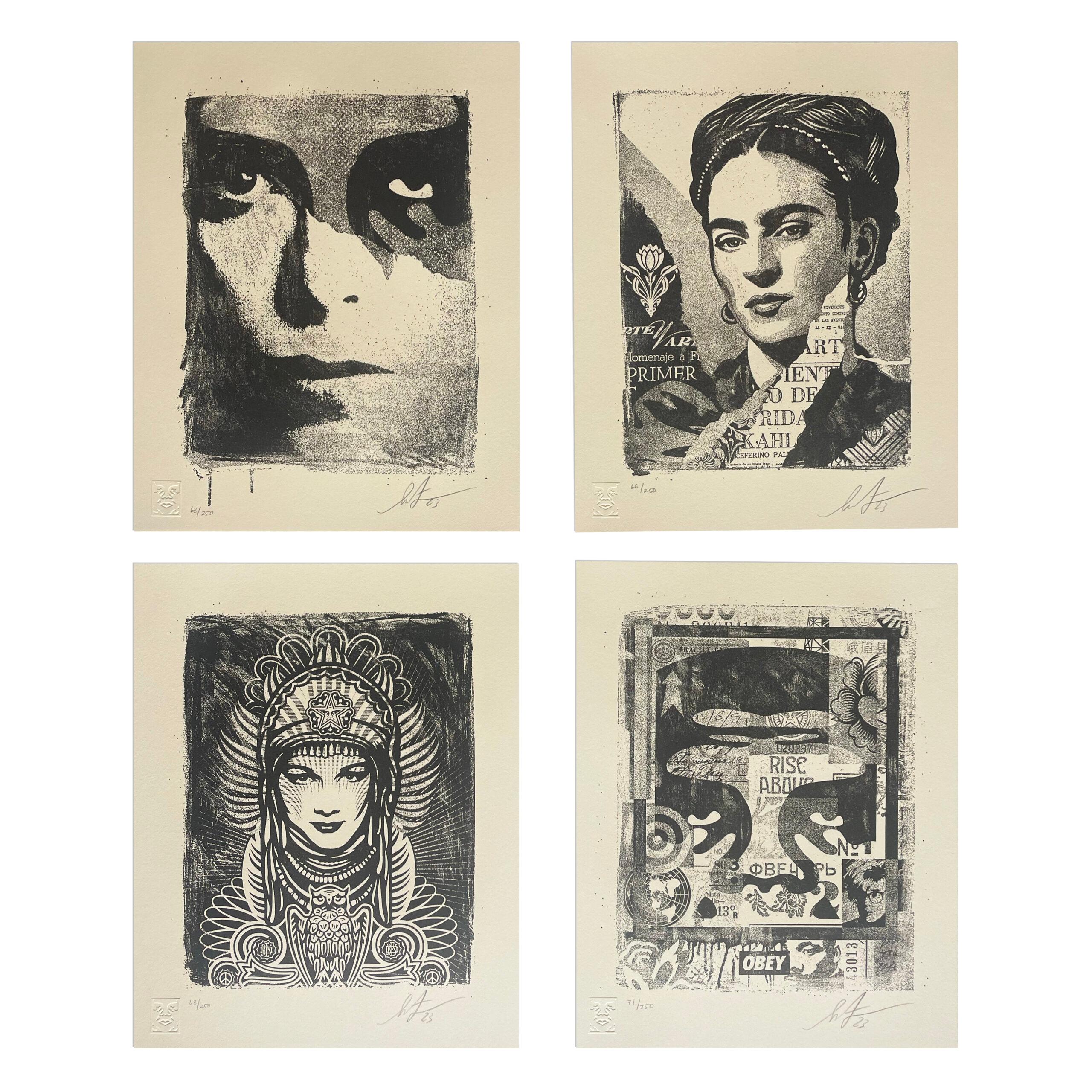 Icons Buchdrucke – Print von Shepard Fairey