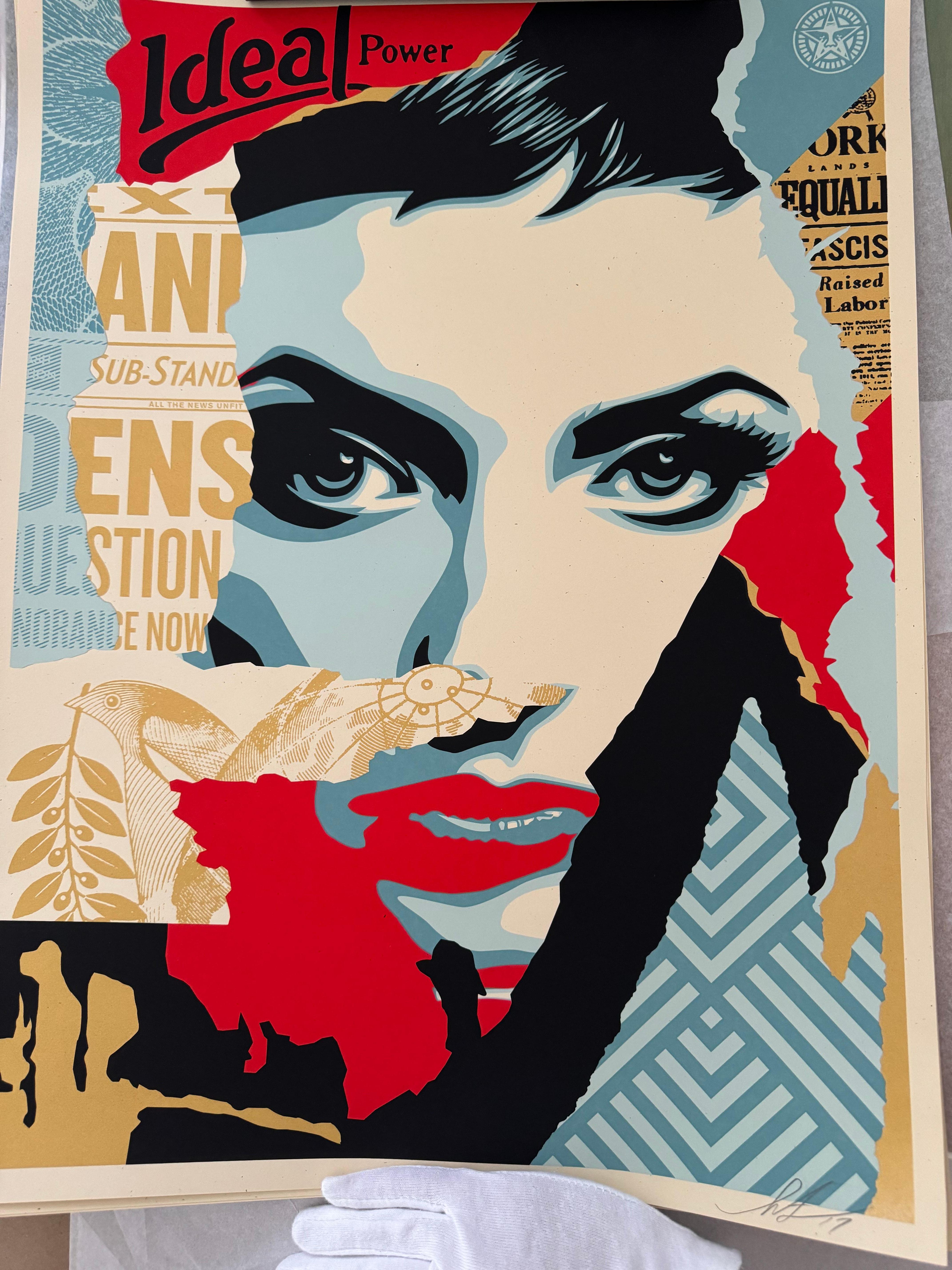 Ideal Power Limited Edition Screenprint 18 x 24 inches Shepard Fairey Obey Urban For Sale 1