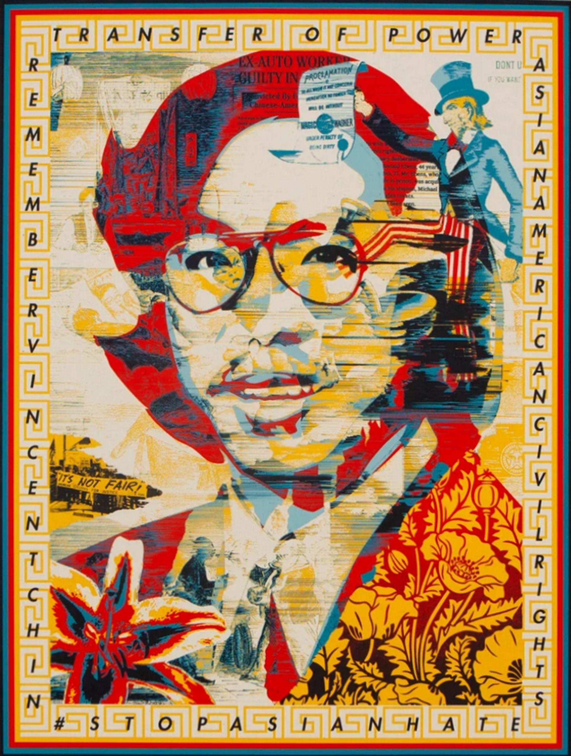 In Honor of Vincent Jen Chin - Print by Shepard Fairey