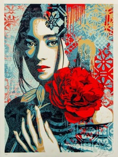 Incarnation (Color, Translucent, Spray Paint, Portrait, Floral)