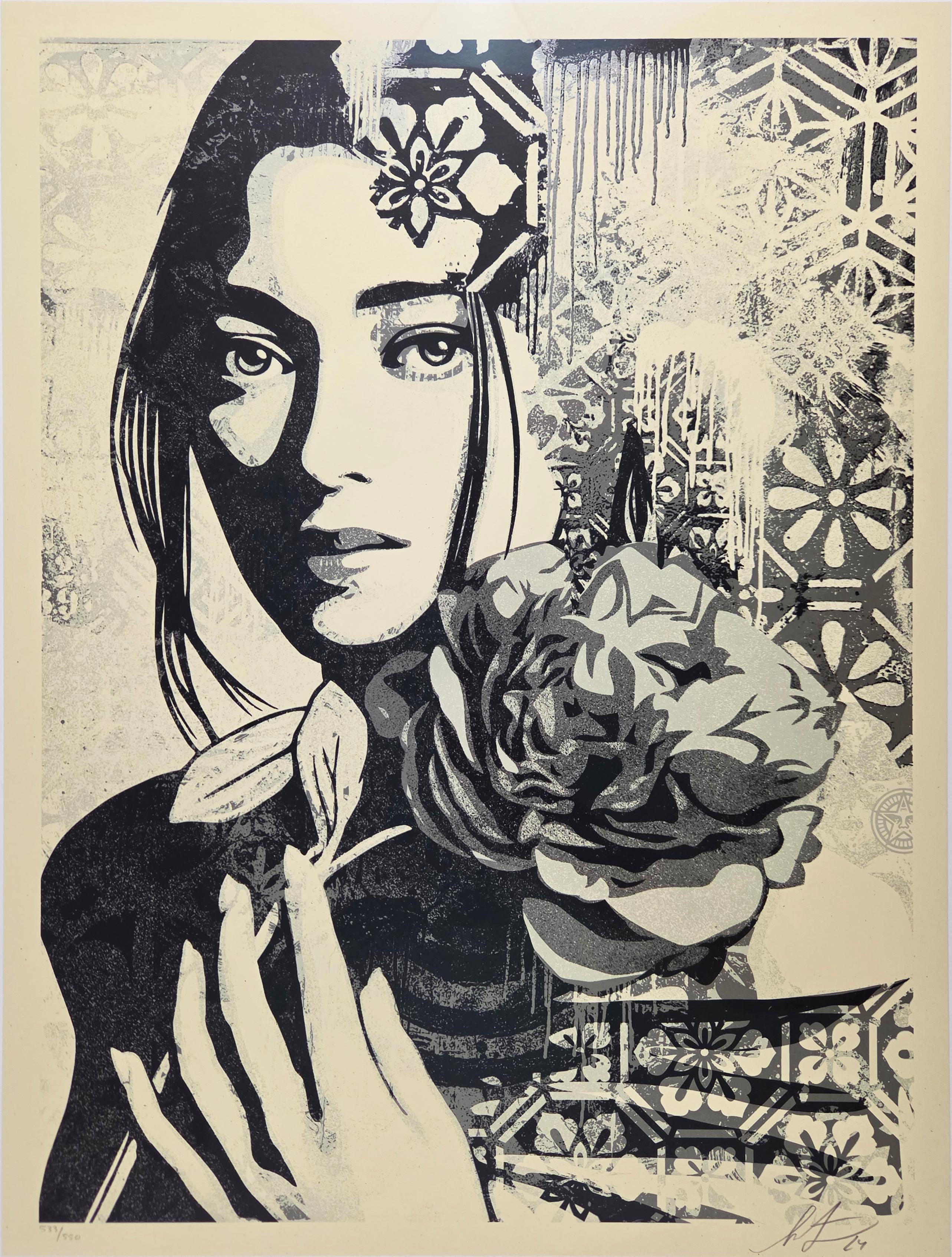 Incarnation, Silver, Shepard Fairey, Obey, Contemporary Print