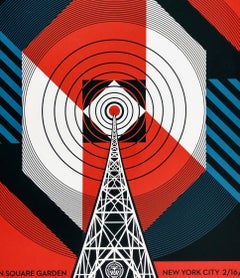 Interpol NYC Calling - Stampa contemporanea di Shepard Fairey Obey