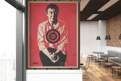 Jasper Johns Red (Portrait, Iconic, Homage)