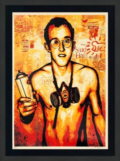 Keith Haring (serigrafia incorniciata e firmata a mano)
