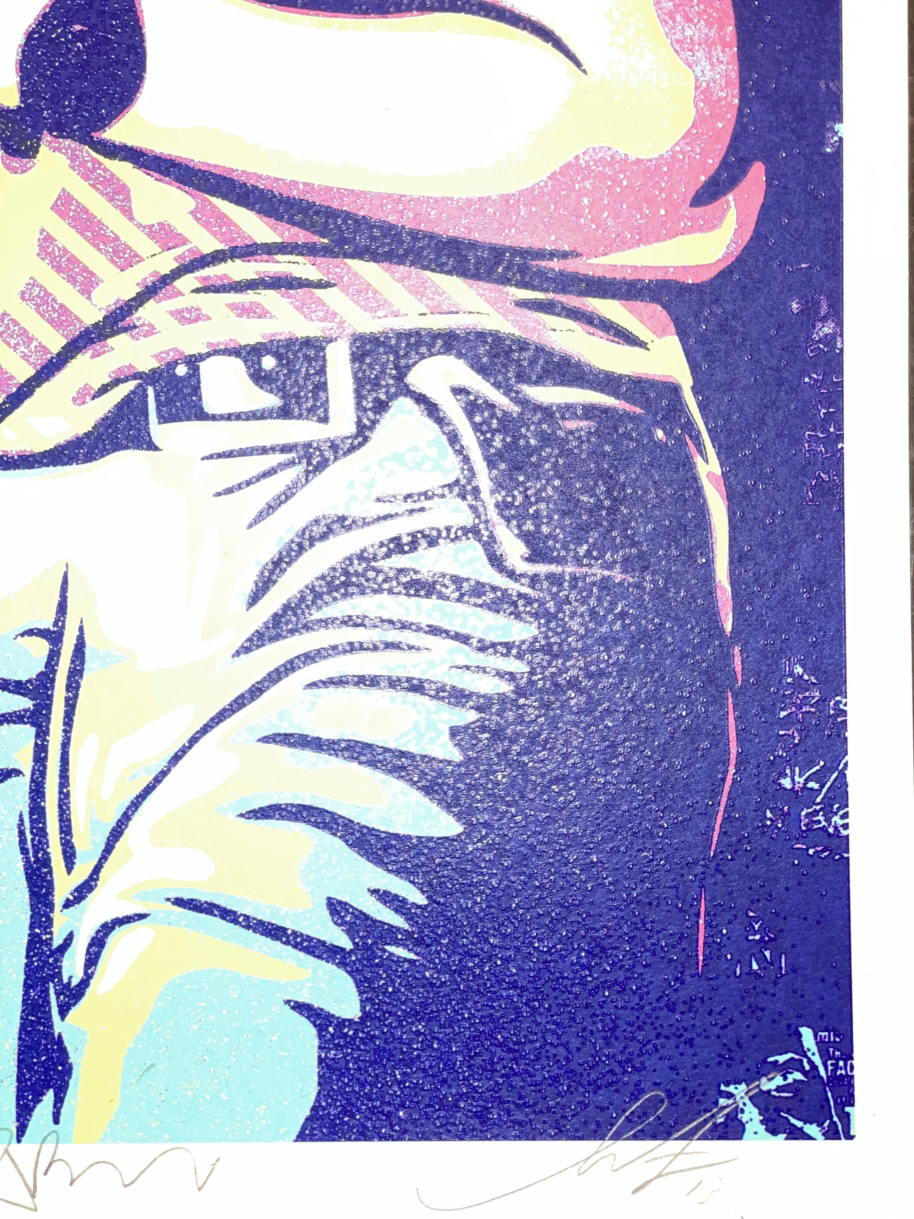 Keith Morris Shepard Fairey Siebdruck, signiert von Glen Friedman Black Flag Art im Angebot 5