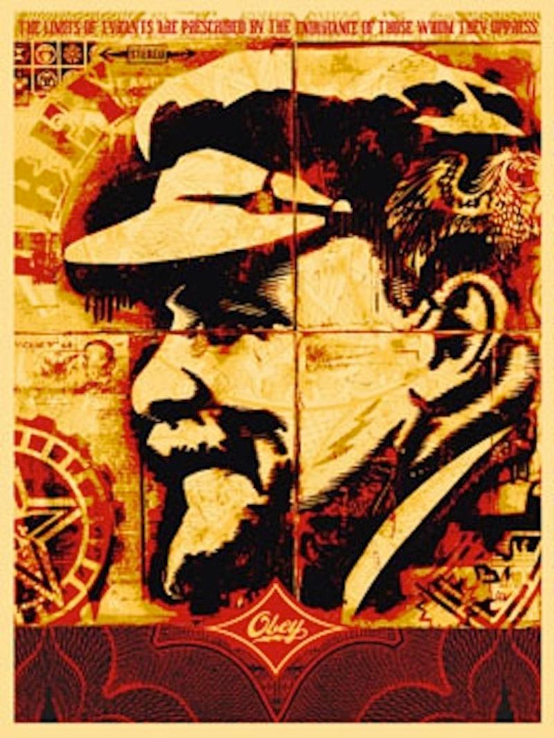 Lenin Record - Print by Shepard Fairey