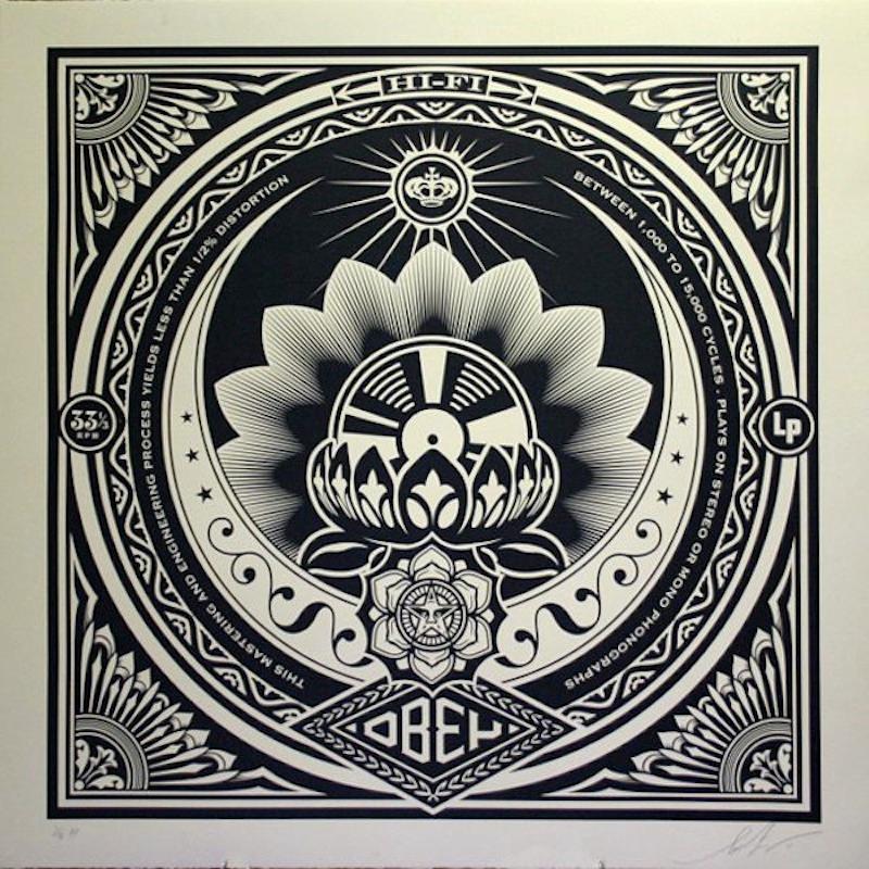 Lotus Album Large Format  - Print by Shepard Fairey