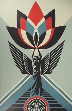 Lotus Angel (American Street Art) - Serigrafia firmata