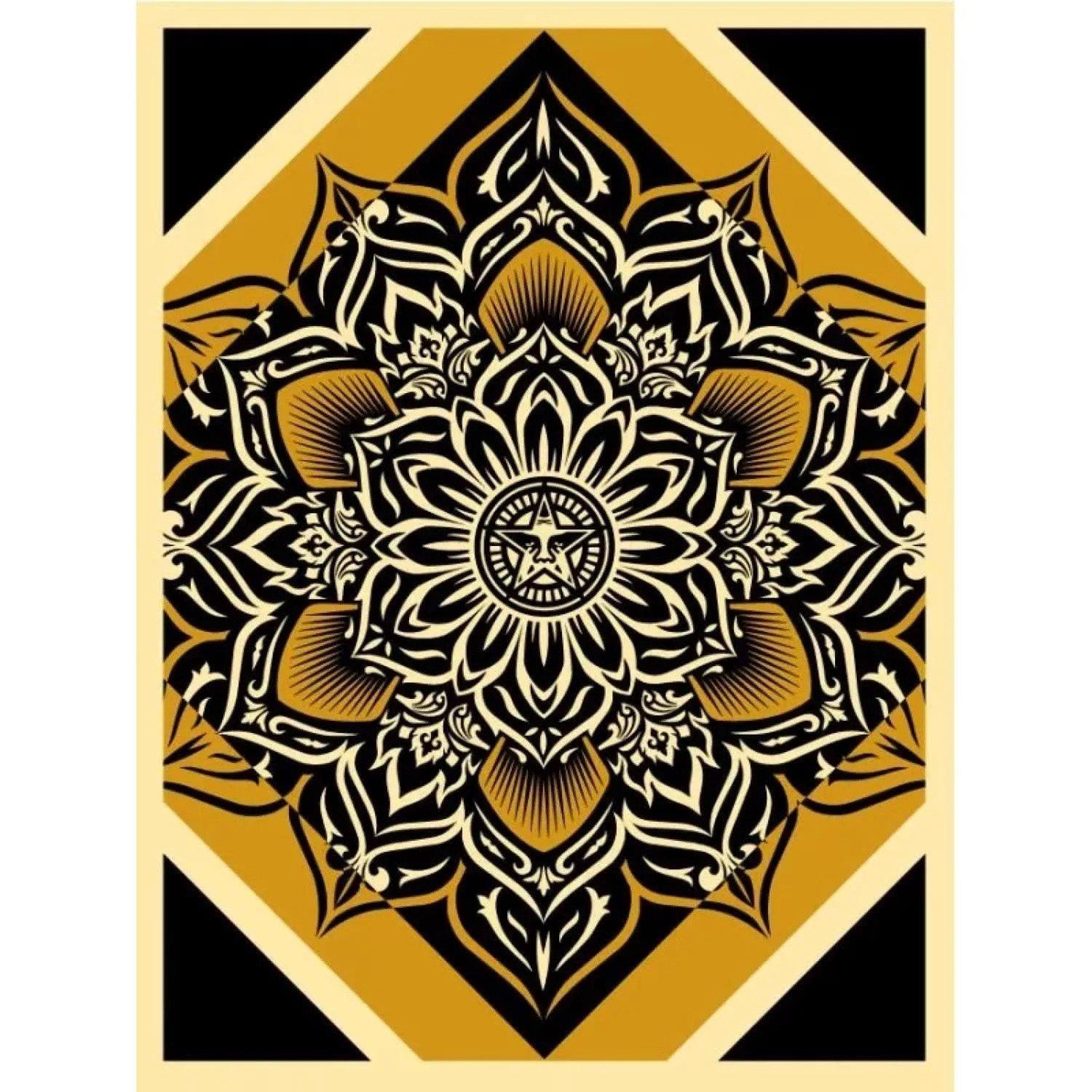 Lotus Diamond (Gold)

By Shepard Fairey

2011

Shepard Fairey is a prominent street artist and graphic designer celebrated for his iconic "Hope" poster of Barack Obama and his pioneering work in promoting social and political activism through