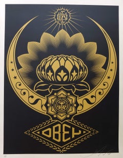 Lotus Ornament – Gold/Black (AP)