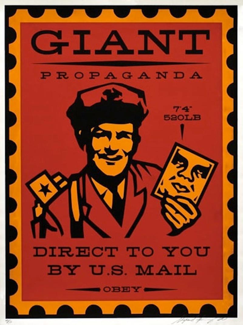 Homme du courrier  - Print de Shepard Fairey
