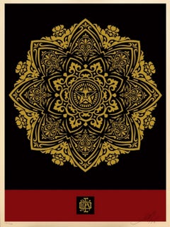 Shepard Fairey - Mandala Ornament (Urlaub) (Heilige Geometrie, Radialsymmetrie, Lotus-Symbolik) Mandala Ornament (Urlaub) (Heilige Geometrie, Radialsymmetrie, Lotus-Symbolik)