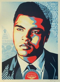 Muhammad Ali "Heavyweight Ideals" Shepard Fairey Screenprint Contemporary Art
