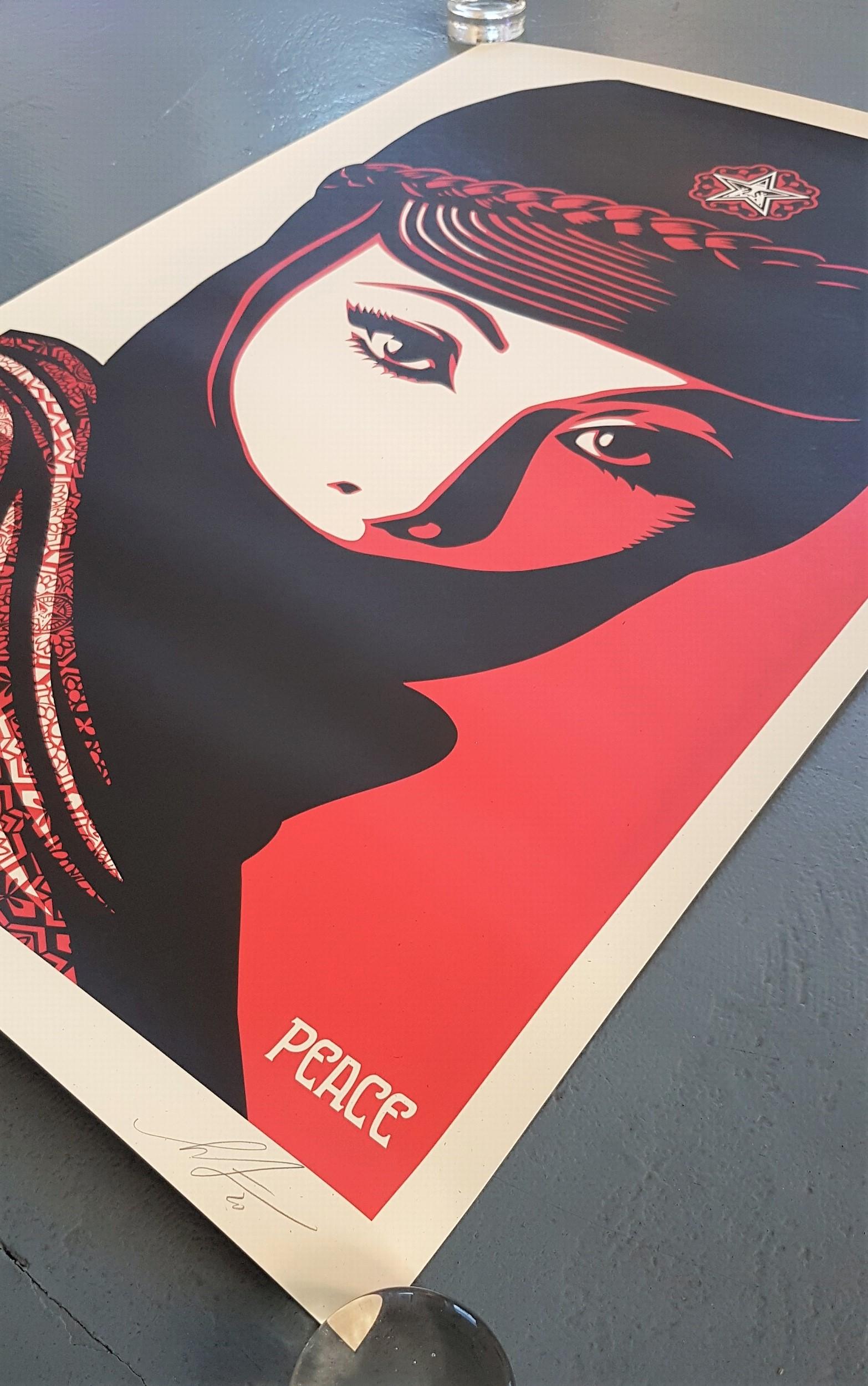 Mujer Fatale (Iconic, Zapatista, Emma Peel, Diana Rigg, Avengers, Femininity) - Contemporary Print by Shepard Fairey