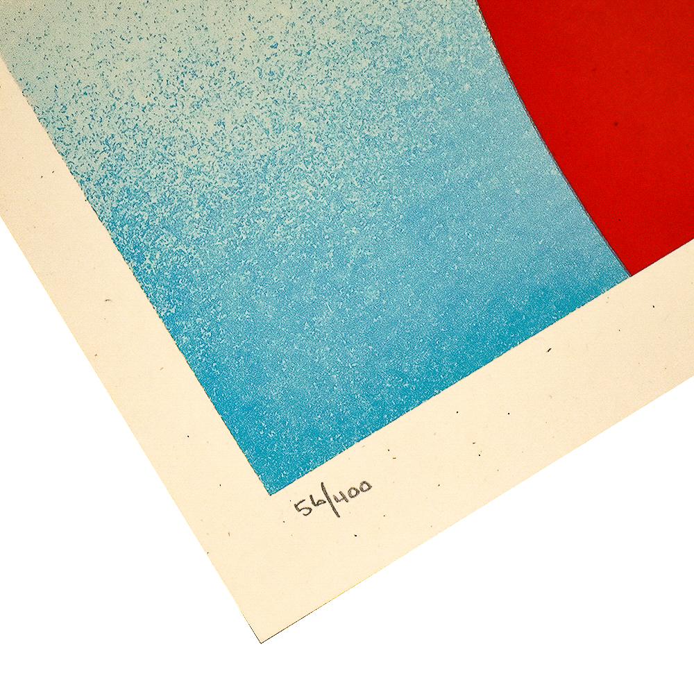 Noir Flower Woman (Red) - Print by Shepard Fairey