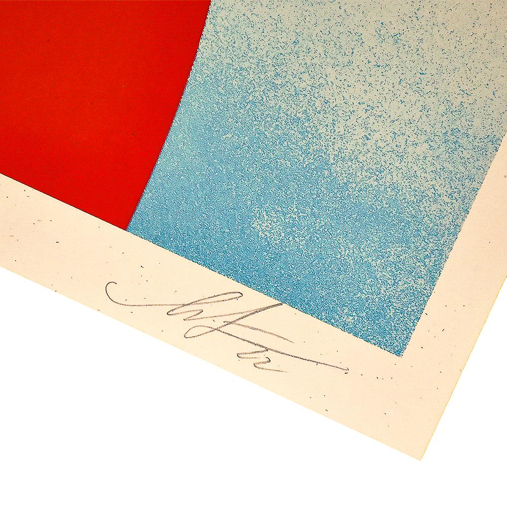 Noir Flower Woman (Red) - Black Print by Shepard Fairey