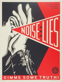 Noise & Lies (Red) - Original Handsigned Screen Print
