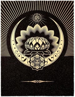 Obey Lotus Crescent (Black / Gold)