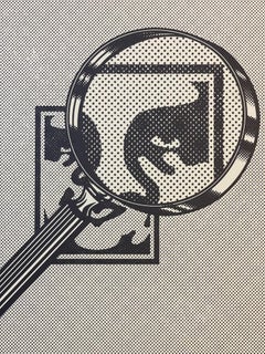 Obey Magnifying Glass Cream Edition Letterpress Paper Street Art
