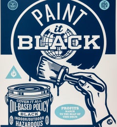 Obey Paint it Black 1 From Series of 3 AP Shepard Fairey Contemporary Art Print