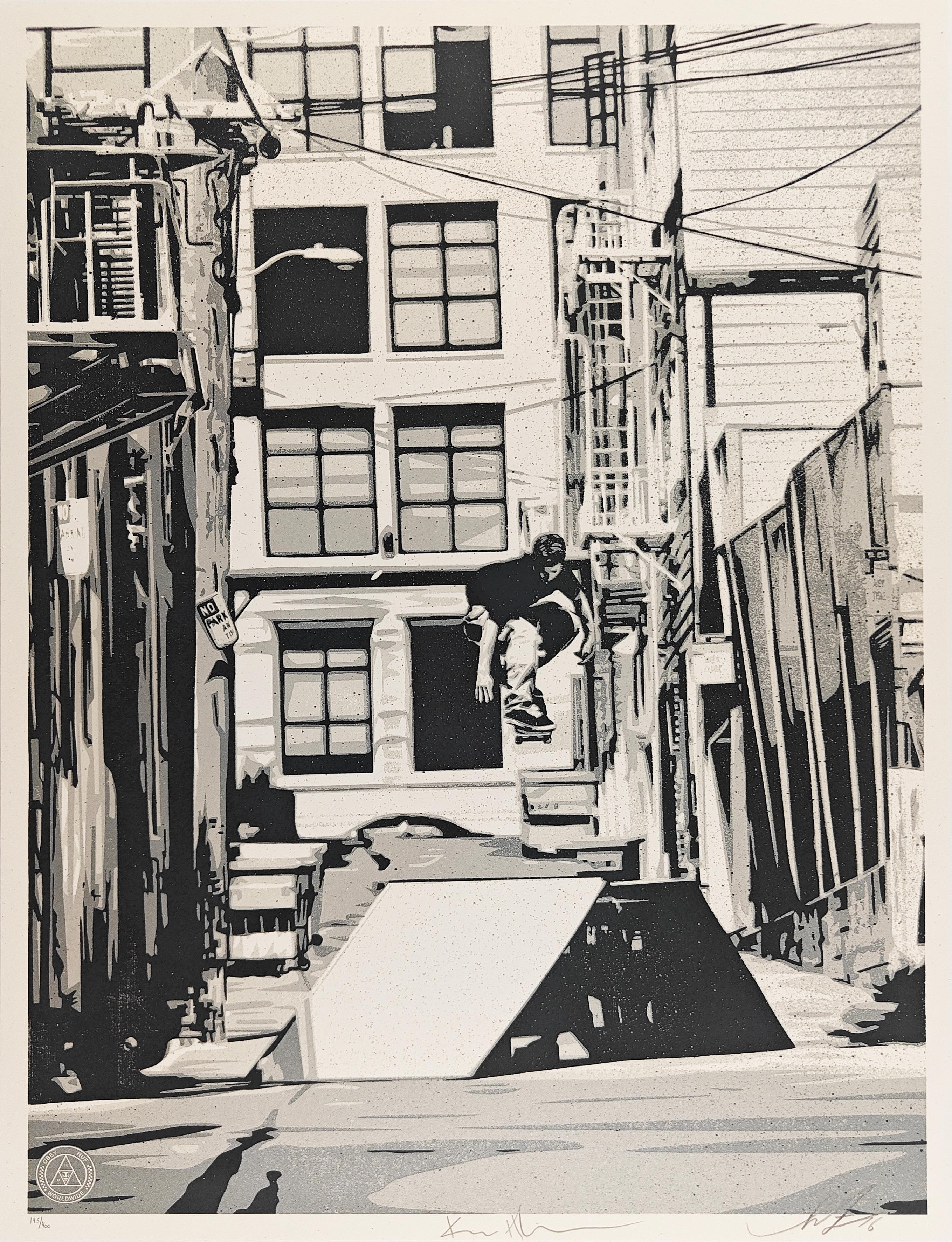 OBEY x HUF SAN FRANCISCO ’93
18 inches by 24 inches
Edition of 400
2016

145/400

From Shepard - “I’ve been a fan of Keith Hufnagel’s innovative skateboarding since he first came on the scene in the early 90’s. We met through some mutual friends