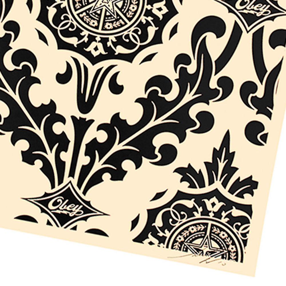 Parlor Pattern (Artist Proof Black & Cream) - Contemporary Print by Shepard Fairey