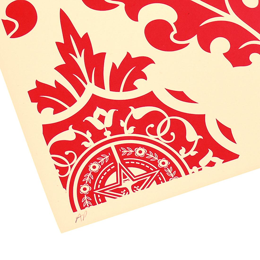 Parlor Pattern (Artist Proof Red & Cream) im Angebot 3