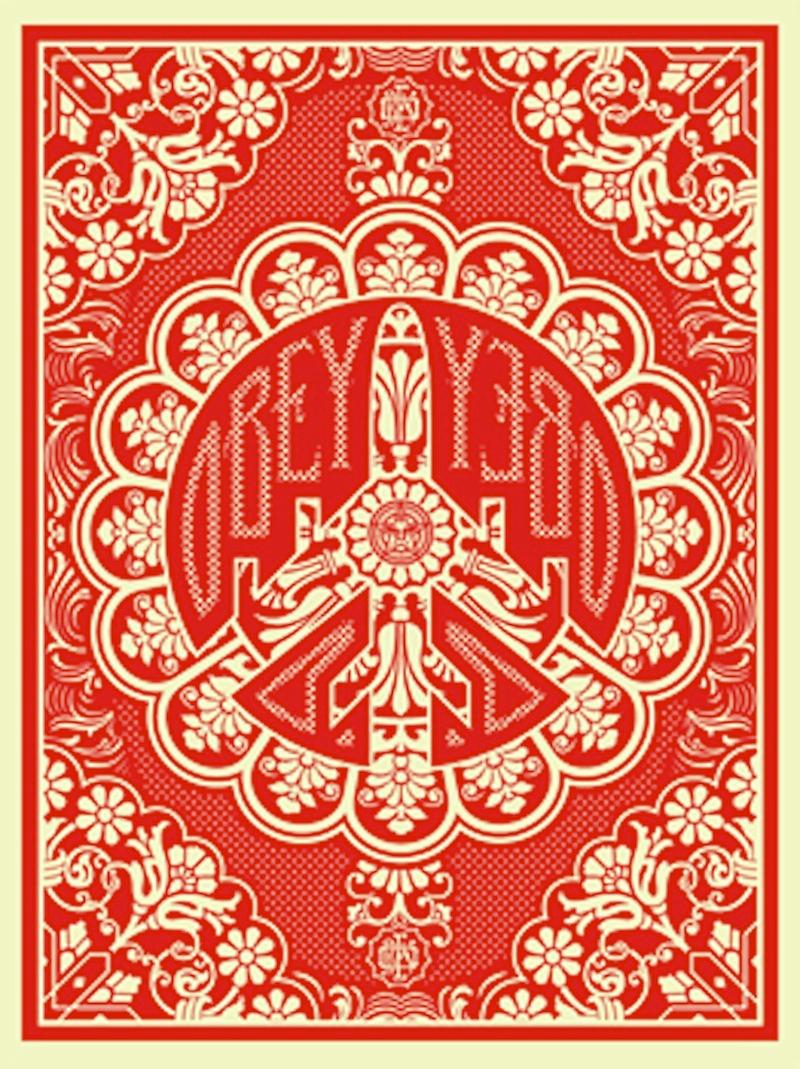 Peace Bomber Red - Print by Shepard Fairey