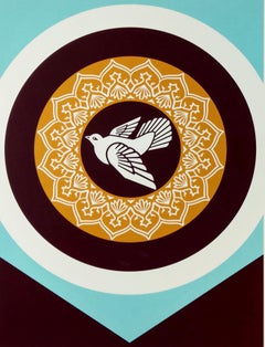 Peace Doves 2, Shepard Fairey Obey Contemporary Street Art, Triptyque à 3 tirages