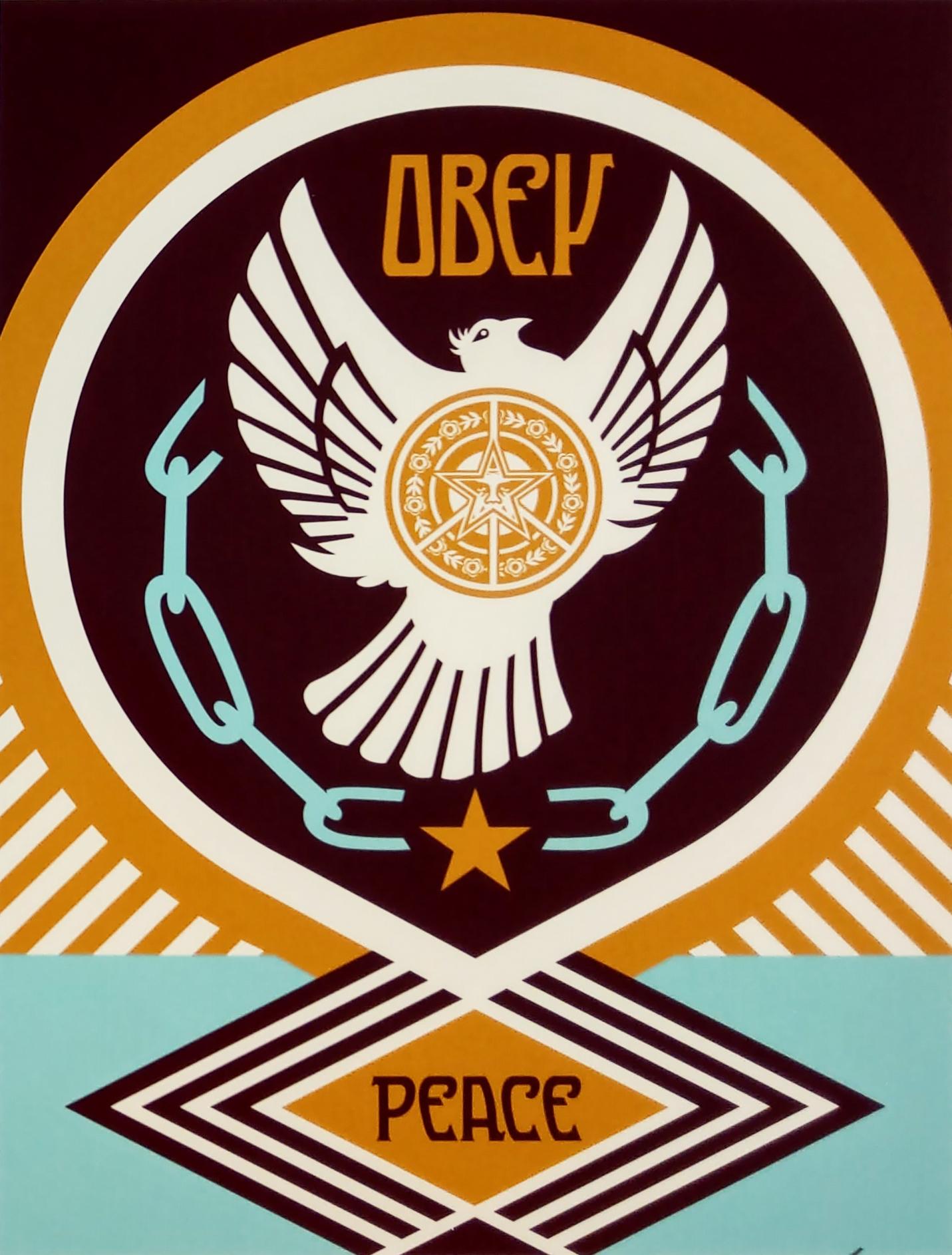 Peace Doves 2, Shepard Fairey Obey Contemporary Street Art, Triptyque à 3 tirages 2