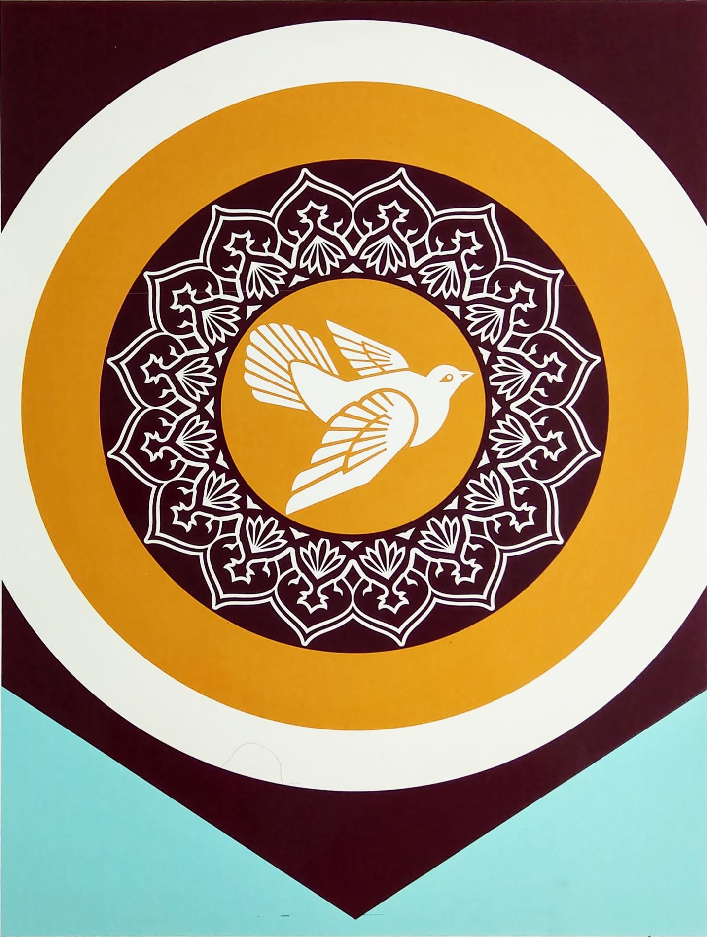 Peace Doves 2, Shepard Fairey Obey Contemporary Street Art, Triptyque à 3 tirages 3