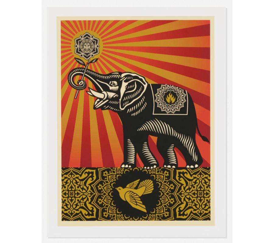 Peace Elephant - Print by Shepard Fairey