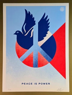 Peace is Power (Blue Dove)(Symbolism, Nonviolence, Unity, Diplomacy)