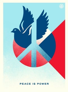 Peace is Power (Blue Dove)(Symbolism, Nonviolence, Unity, Diplomacy)