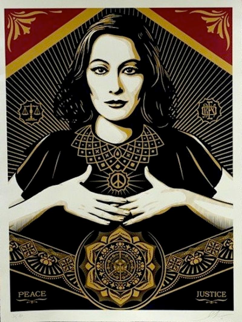 Peace & Justice  - Print by Shepard Fairey