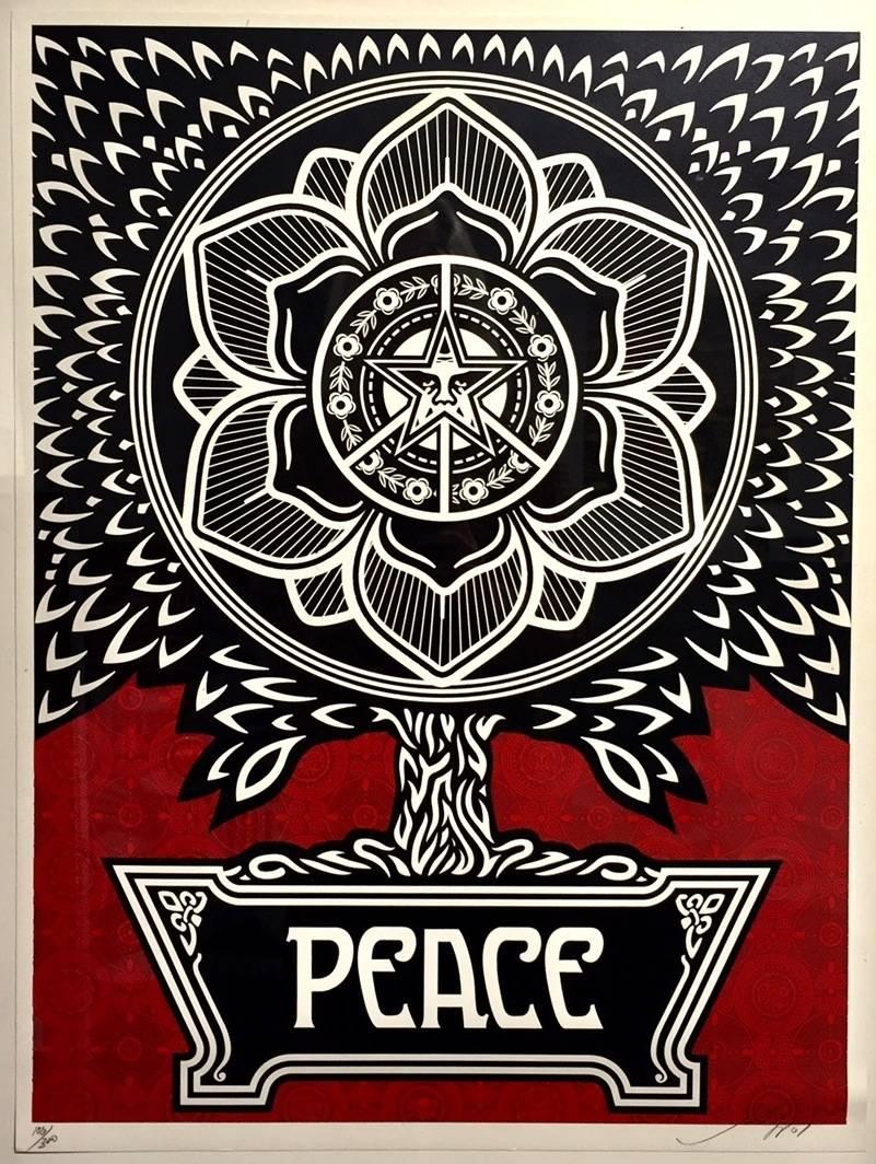 Peace Tree - Street Art Print by Shepard Fairey