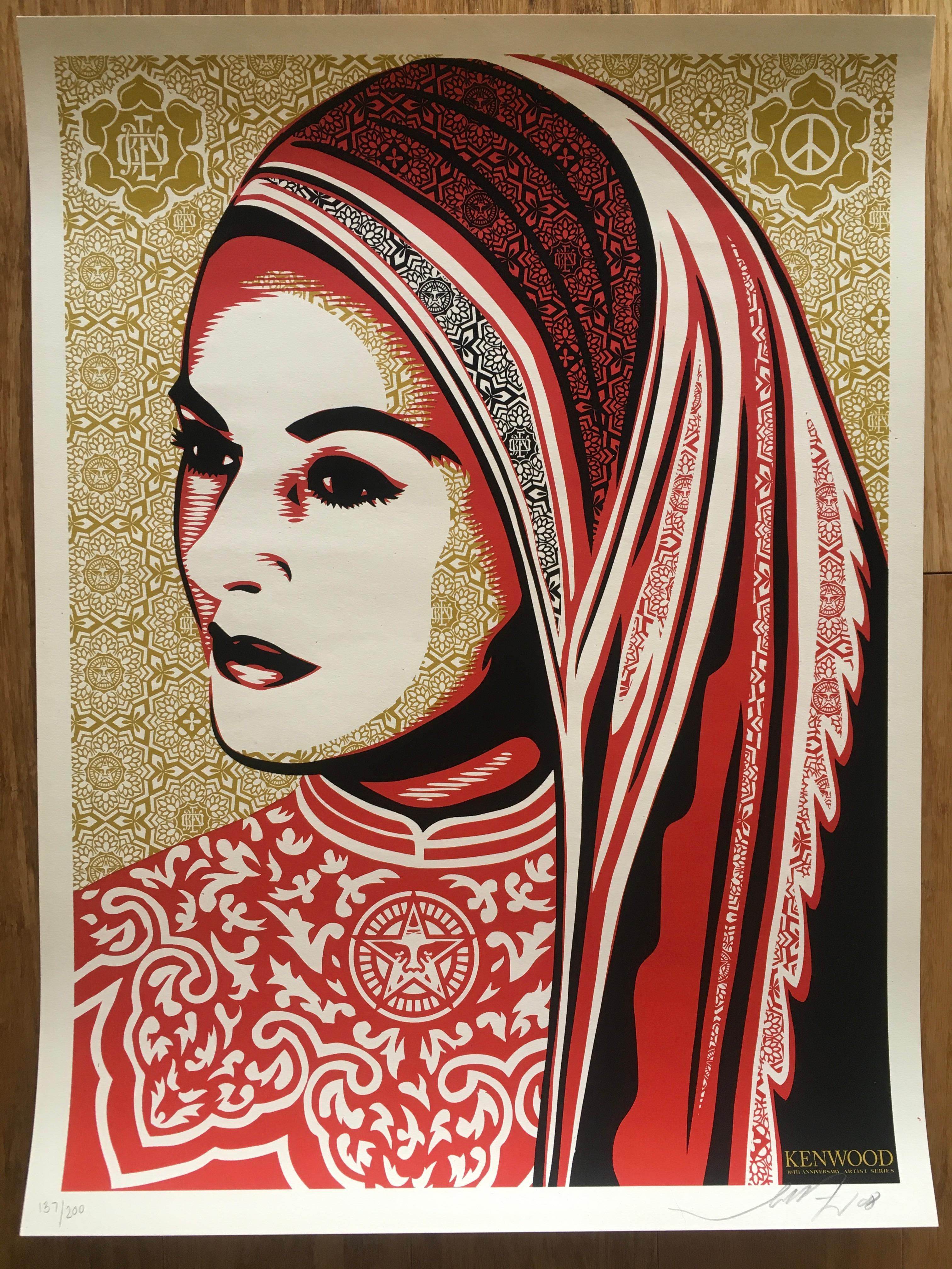 Peace Woman (2008), Screen Print, Rare Kennwood Vineyard Limited Edition of 200