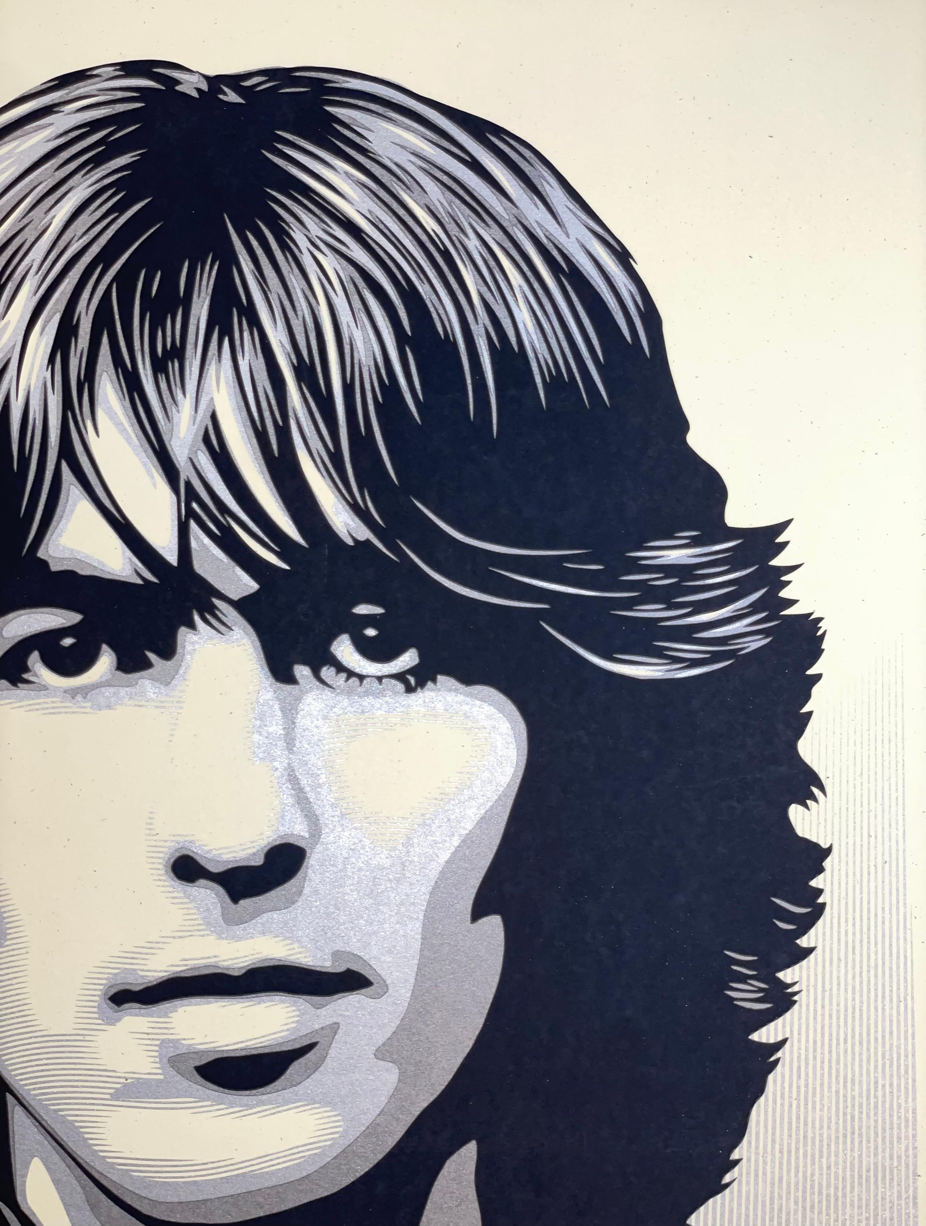 „Poster für George Harrison“ Shepard Fairey, Siebdruck „Obey The Beatles“  im Angebot 2