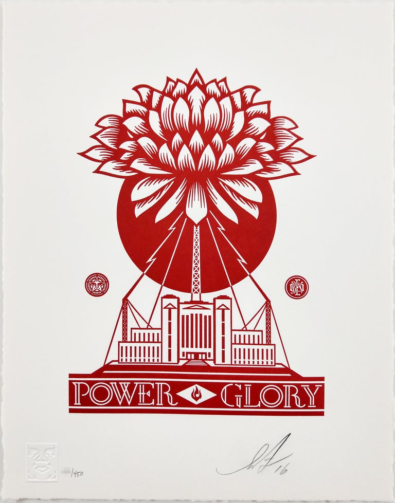 Shepard Fairey Obey Giant Kai & Sunny Collab “Flower Diamond” Art Print  XX/450