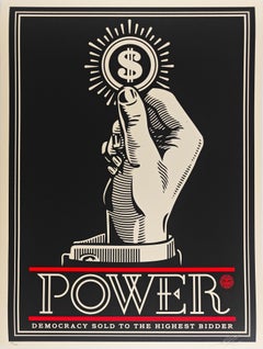 Power Bidder, Shepard Fairey, Contemporary Street Art