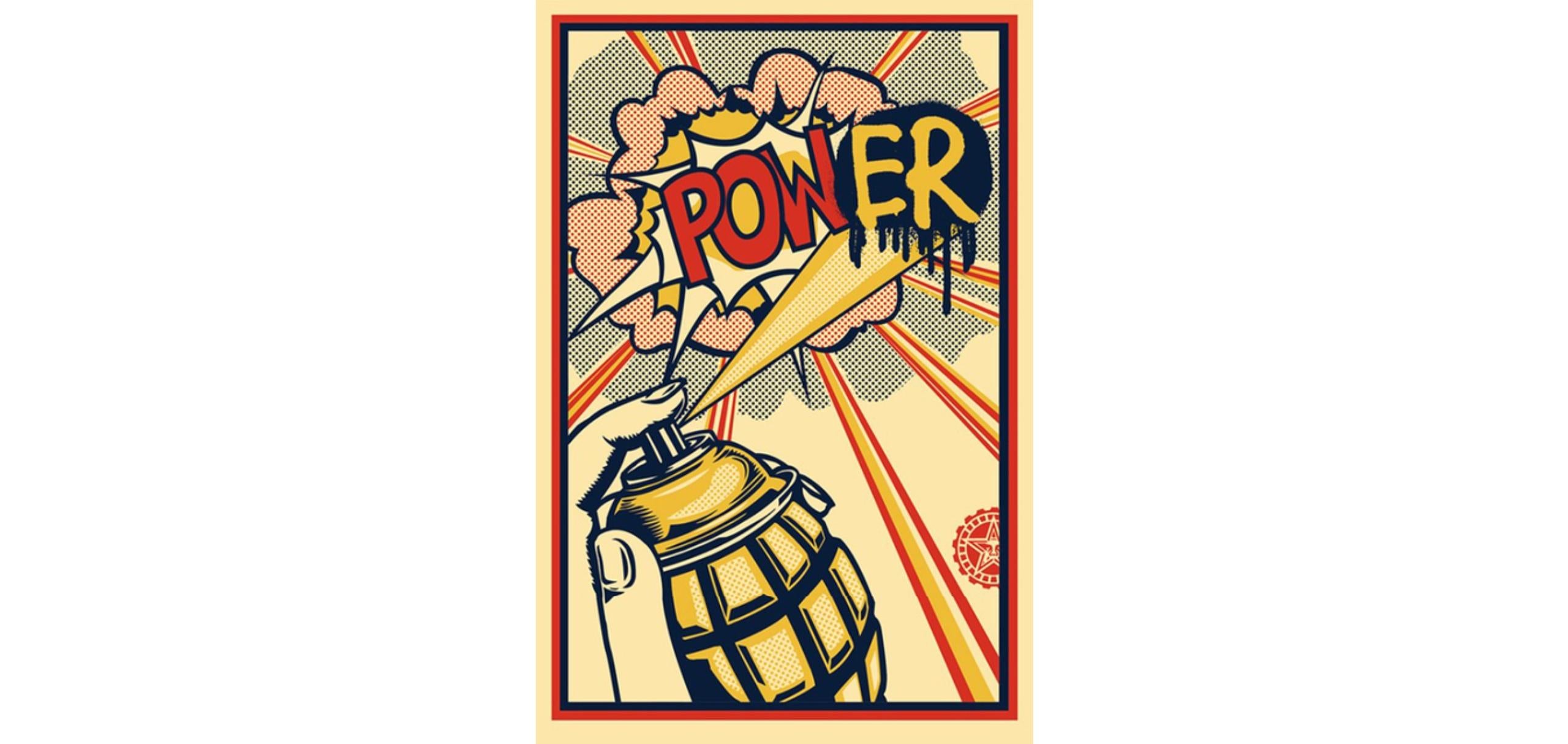 POW[ER] - Contemporary Print by Shepard Fairey