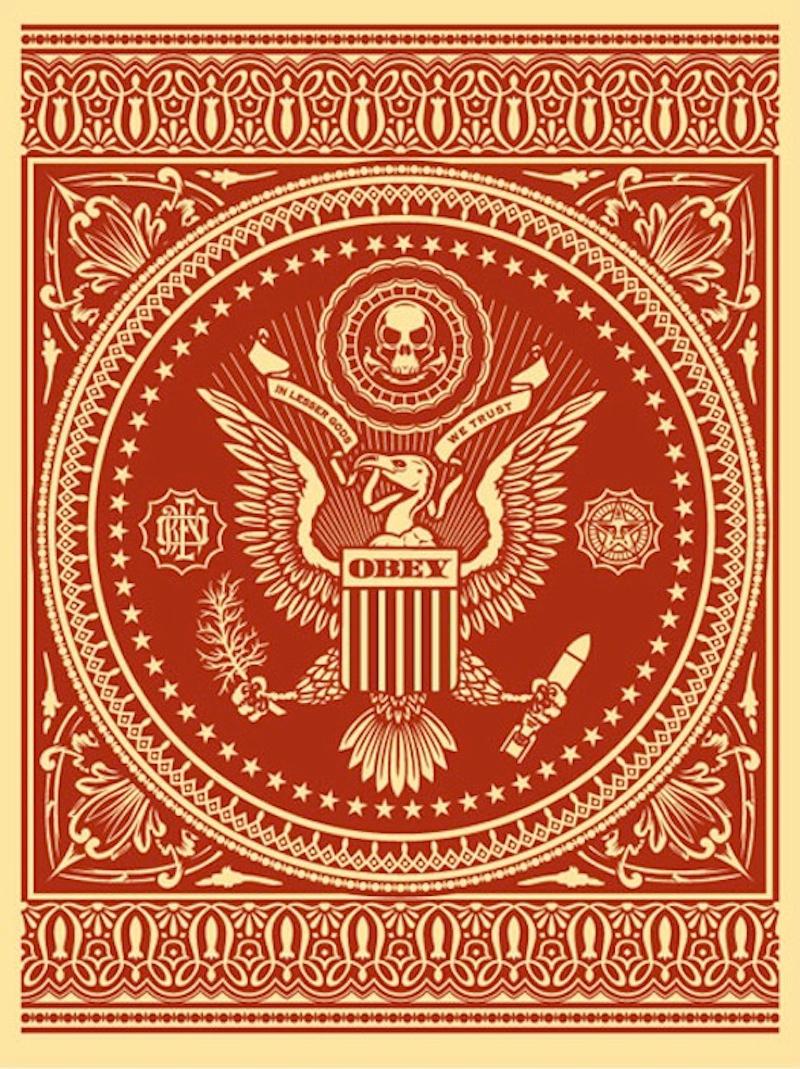 Presidential Seal Red - Print by Shepard Fairey