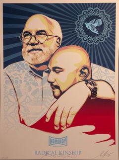 "Radical Kinship" Shepard Fairey and Father Greg Boyle Signed Homeboy Industries
