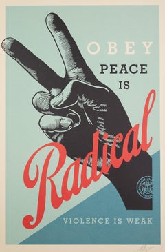 Radical peace - Screenprint Handsigned 
